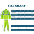 Custom High Visibility Work Wear Uniform Waterproof Raincoat